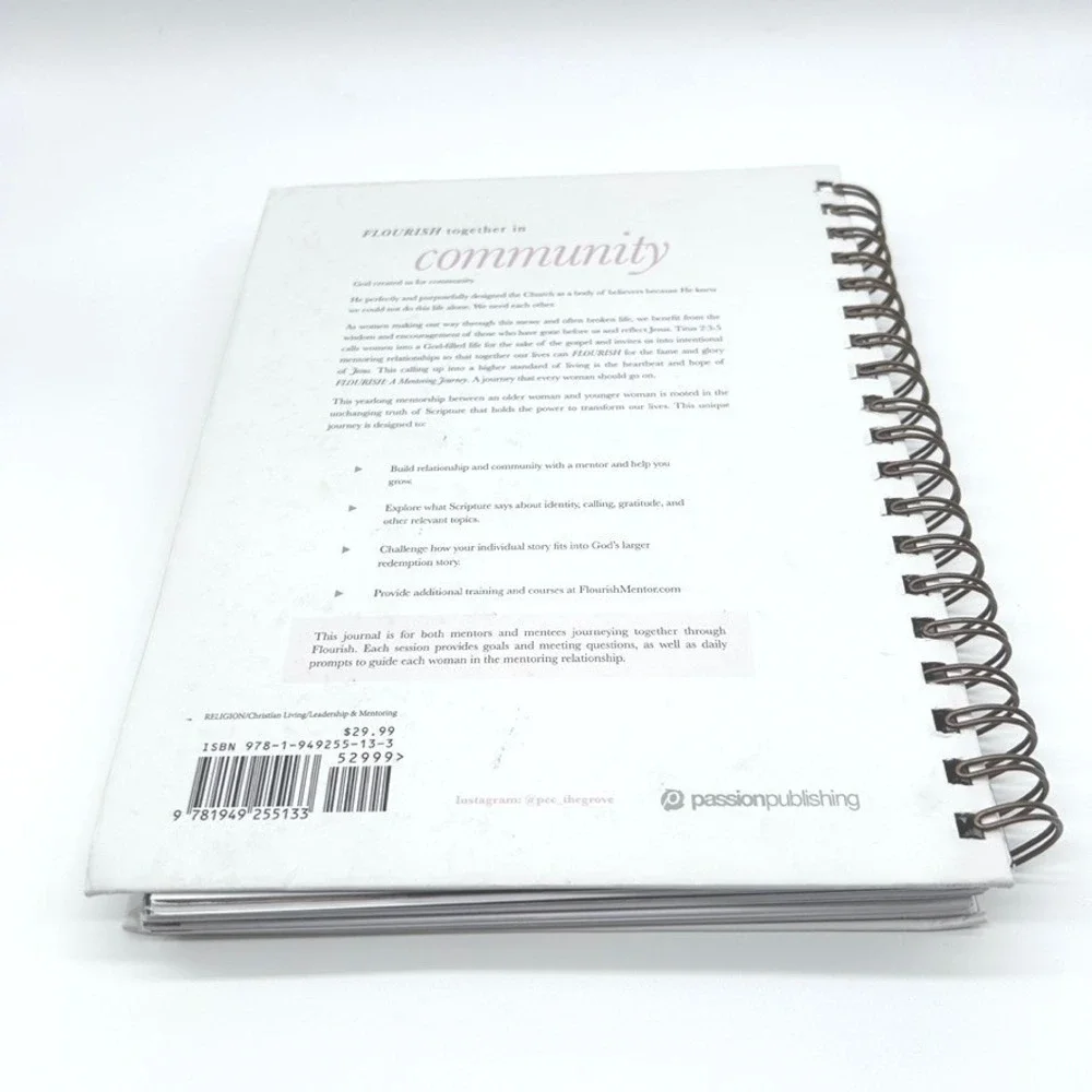 Passion City Church Flourish‎ Mentoring Journey Year One Spiral Journal Workbook